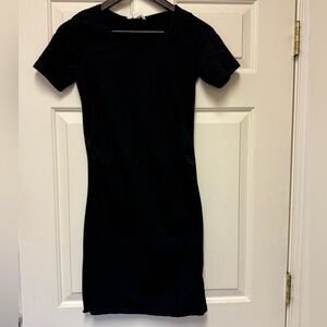 Casual Black Maternity Dress